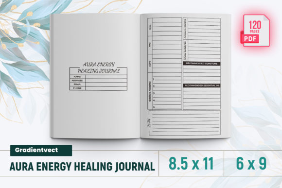 Download Aura Energy Healing Journal KDP Interior - Premium Resources