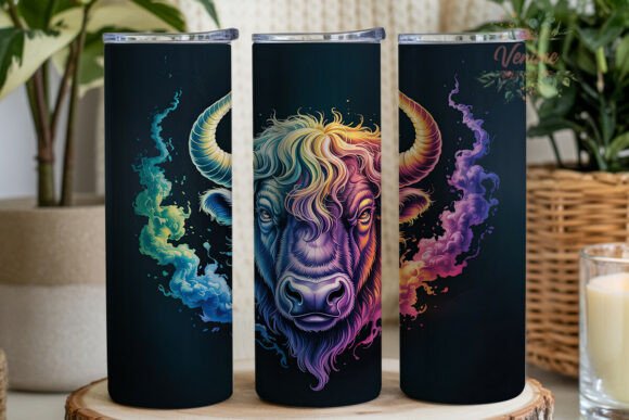 Download Majestic Bull Energy Aura Tumbler Wrap - Energy aura Collection