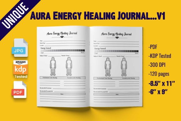 Download Aura Energy Healing Journal ~ KDP Interi - Premium Bundle